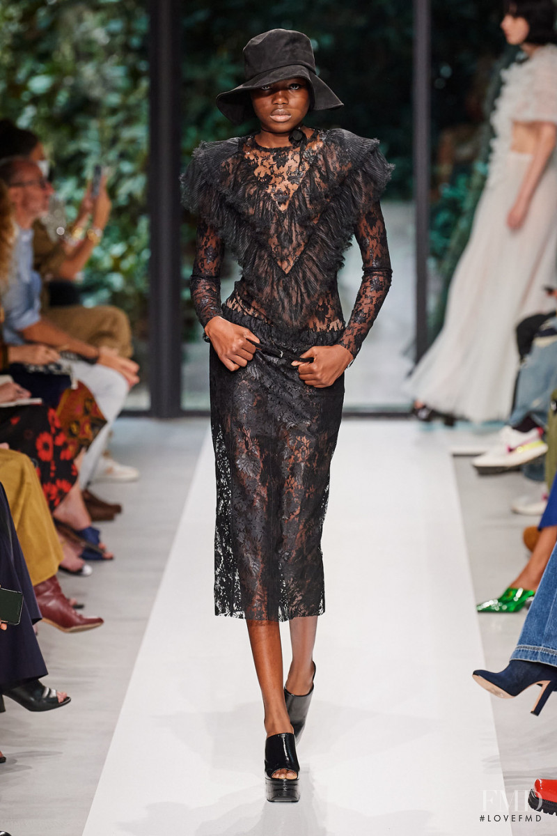 Rose Mody Ndiaye featured in  the Philosophy di Lorenzo Serafini fashion show for Spring/Summer 2022