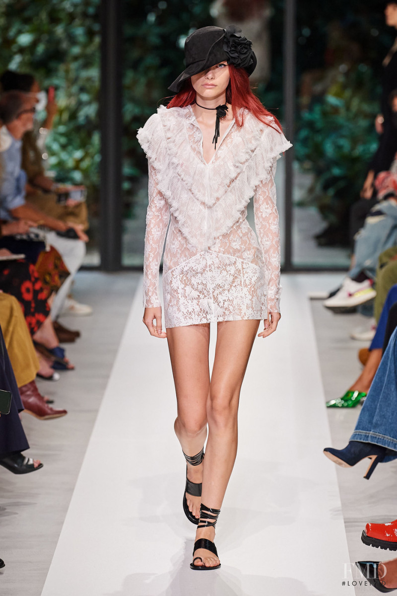 Louise Robert featured in  the Philosophy di Lorenzo Serafini fashion show for Spring/Summer 2022