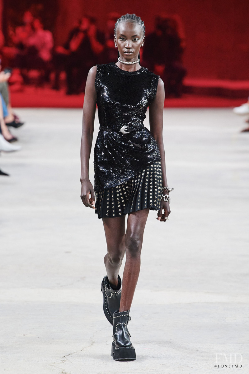 Anok Yai featured in  the Ports 1961 fashion show for Spring/Summer 2023