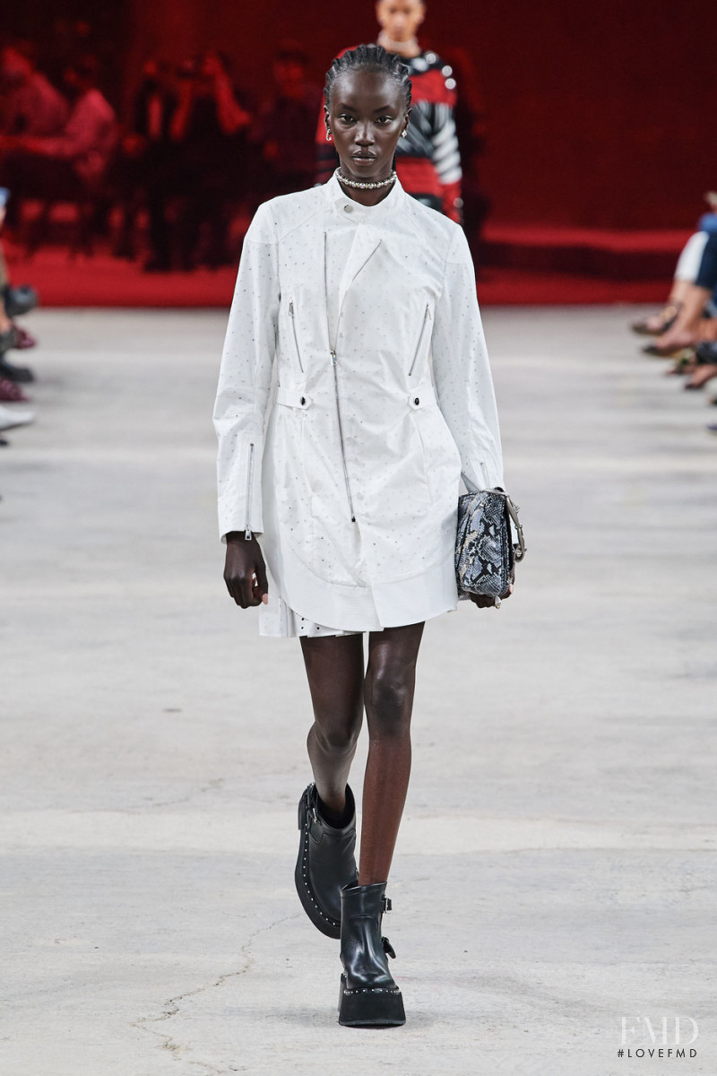 Anok Yai featured in  the Ports 1961 fashion show for Spring/Summer 2023