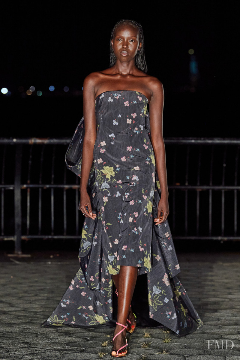 Ajok Madel featured in  the Prabal Gurung fashion show for Spring/Summer 2022