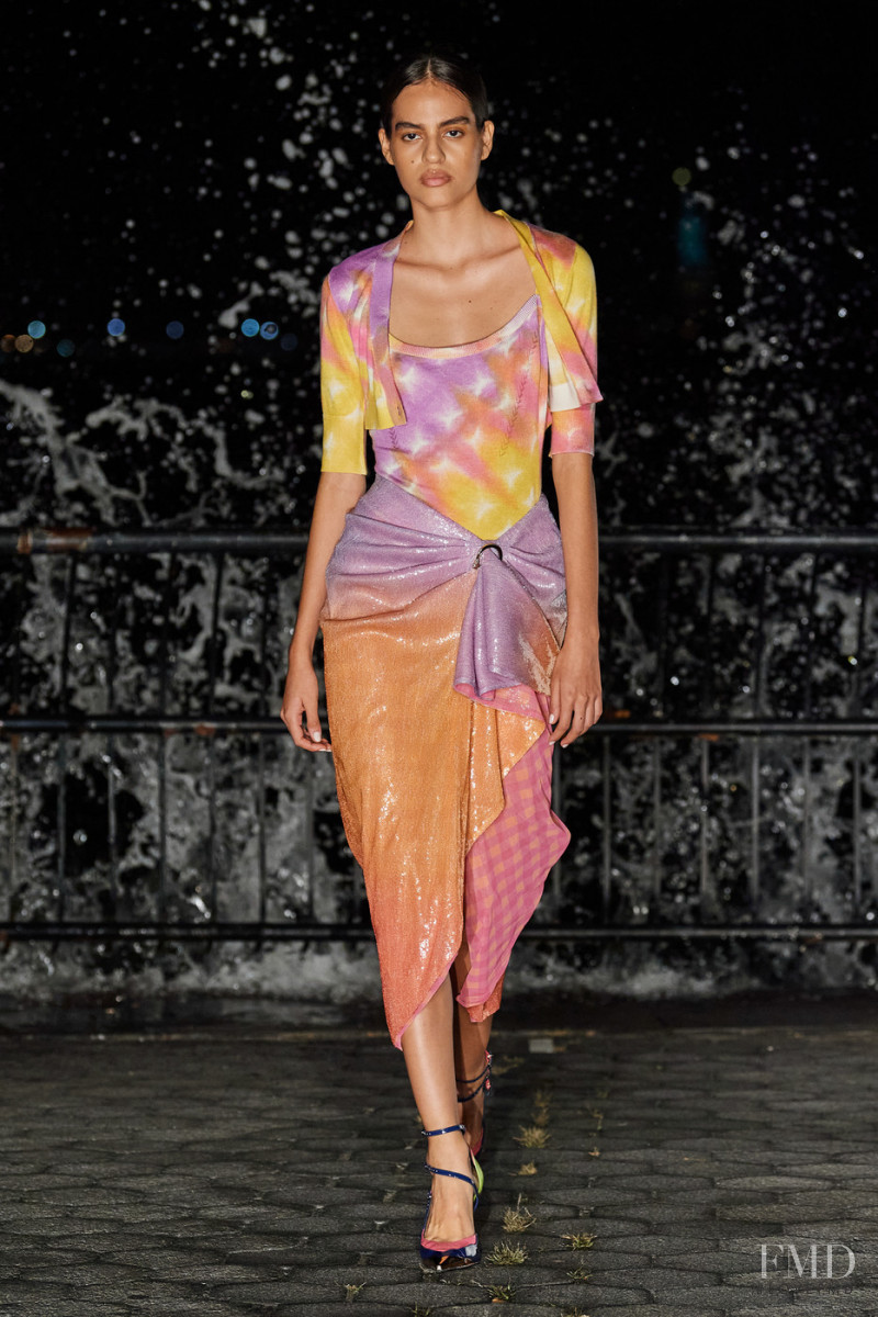 Laura Monsalve featured in  the Prabal Gurung fashion show for Spring/Summer 2022