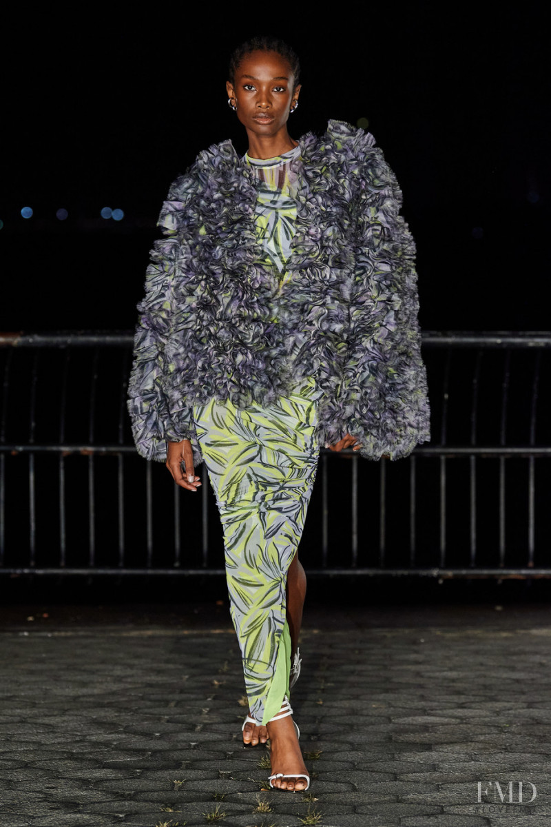 Imari Karanja featured in  the Prabal Gurung fashion show for Spring/Summer 2022