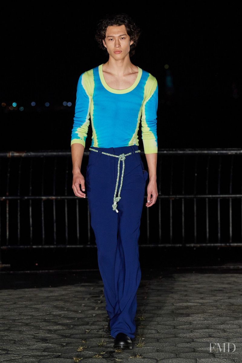 Mathieu Simoneau featured in  the Prabal Gurung fashion show for Spring/Summer 2022