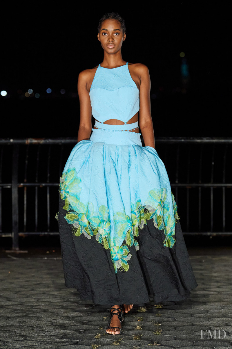 Tami Williams featured in  the Prabal Gurung fashion show for Spring/Summer 2022