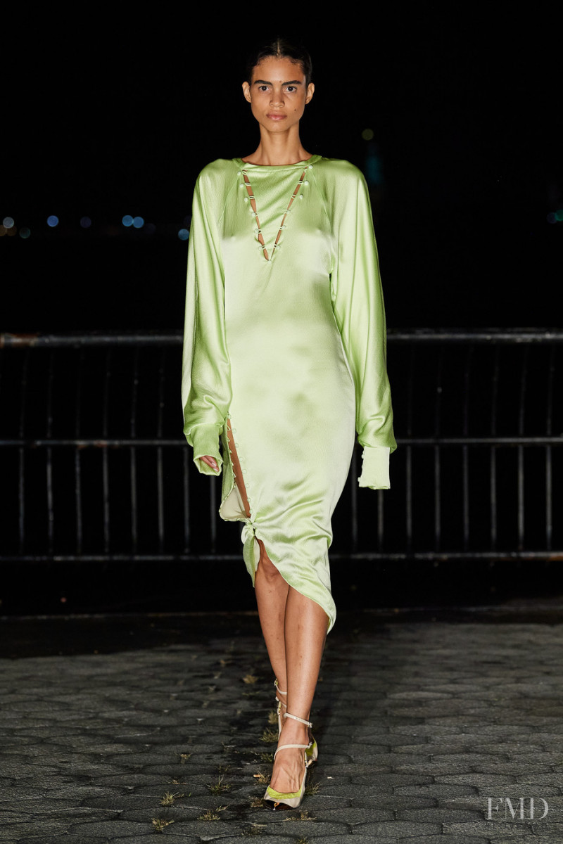 Mariana Santana featured in  the Prabal Gurung fashion show for Spring/Summer 2022