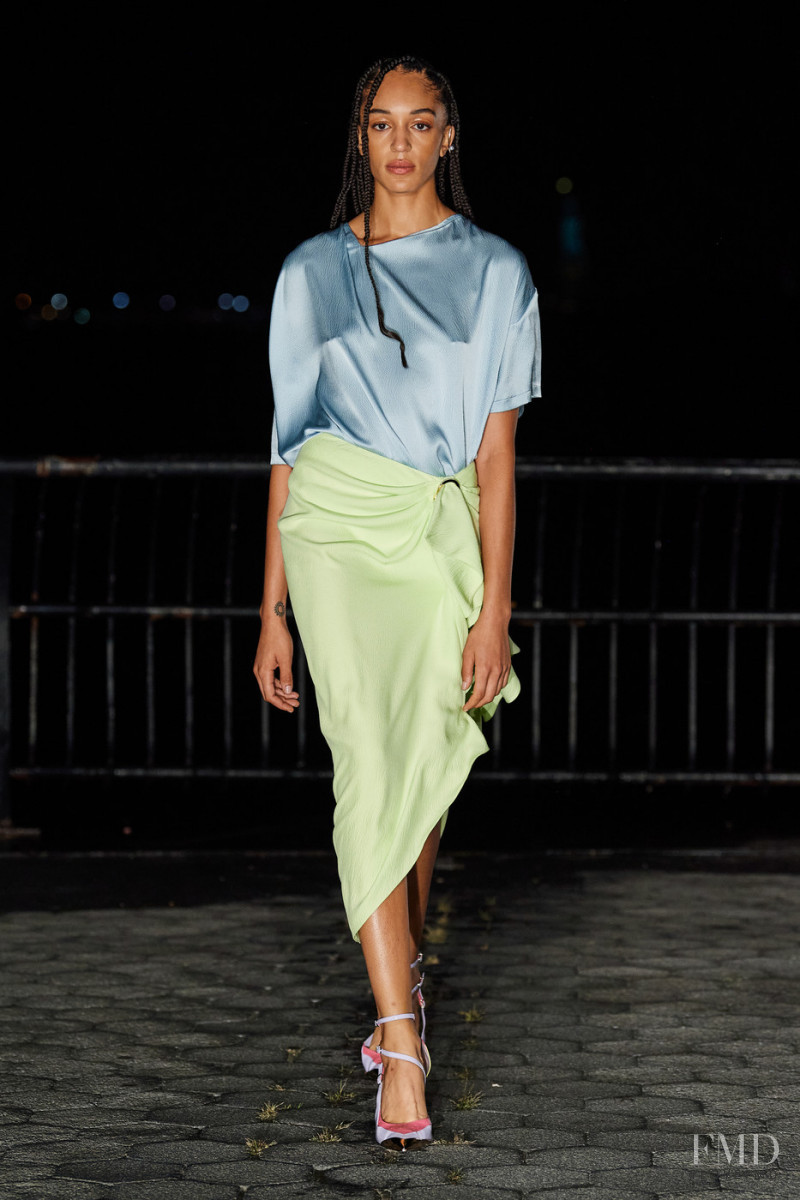 Indira Scott featured in  the Prabal Gurung fashion show for Spring/Summer 2022
