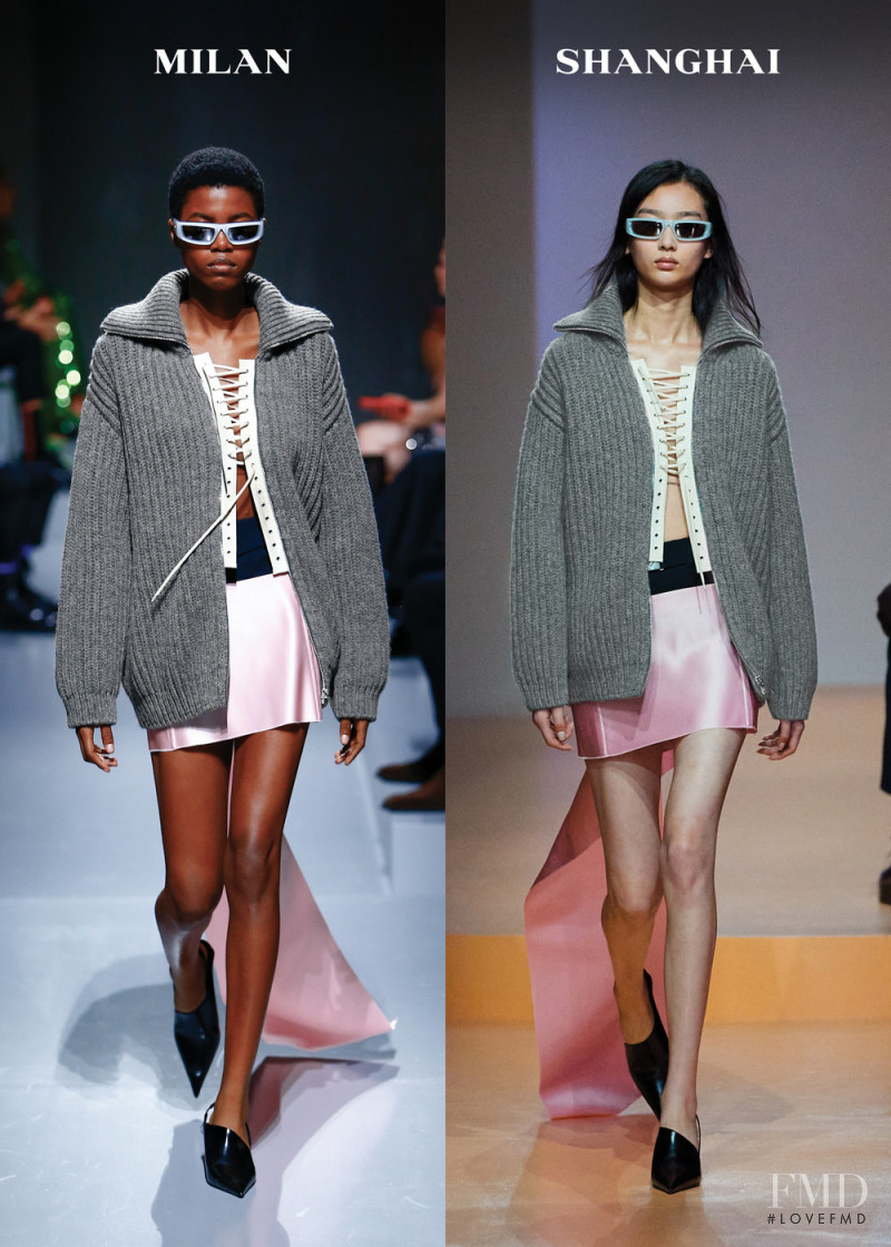 Victoria Fawole featured in  the Prada fashion show for Spring/Summer 2022