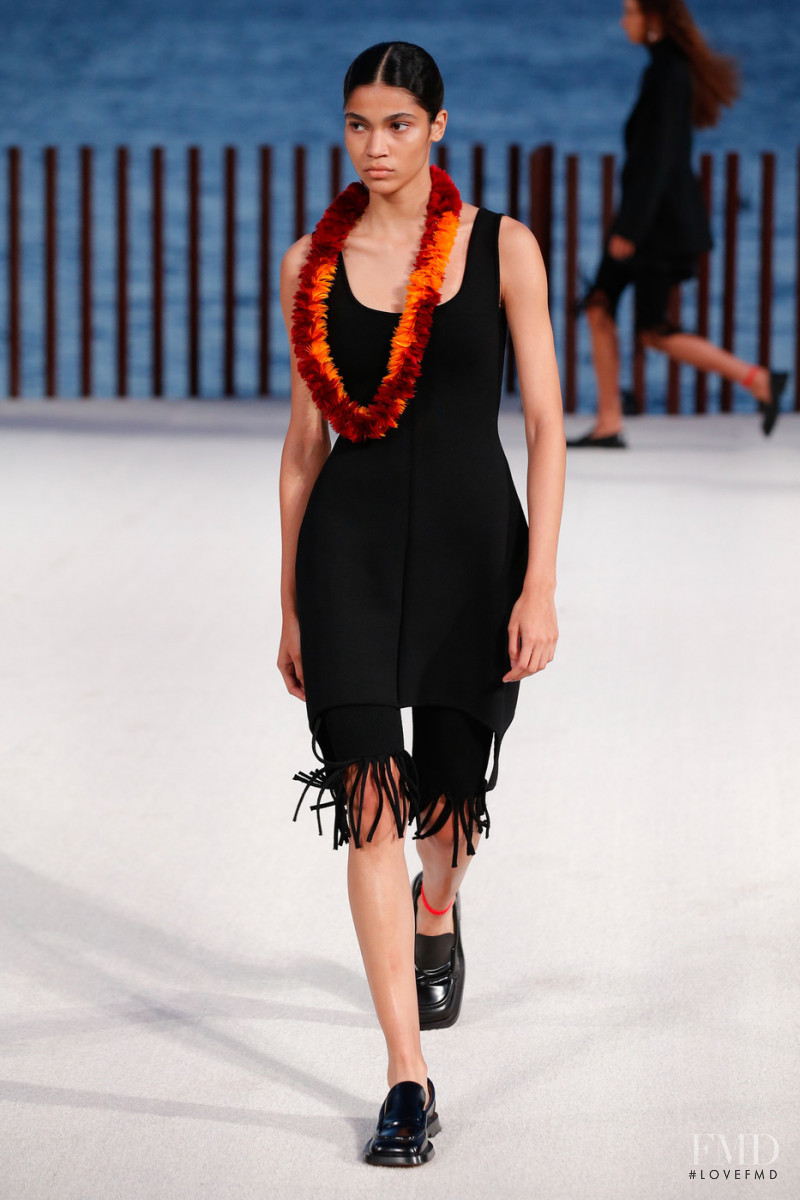 Raynara Negrine featured in  the Proenza Schouler fashion show for Spring/Summer 2022