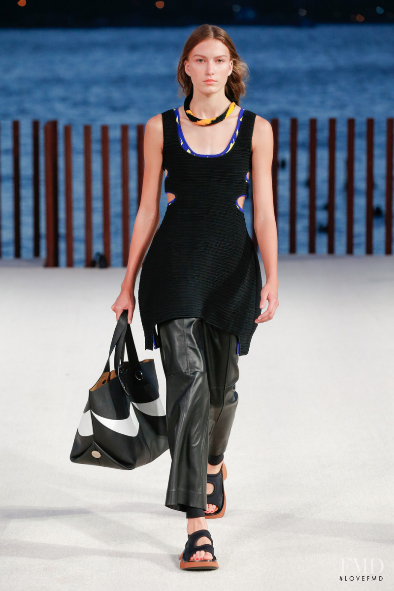 Katelyn Smith featured in  the Proenza Schouler fashion show for Spring/Summer 2022