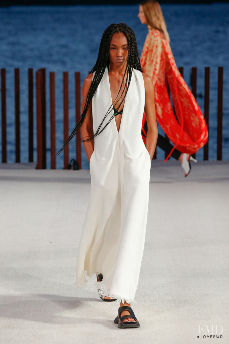 Majesty Amare featured in  the Proenza Schouler fashion show for Spring/Summer 2022