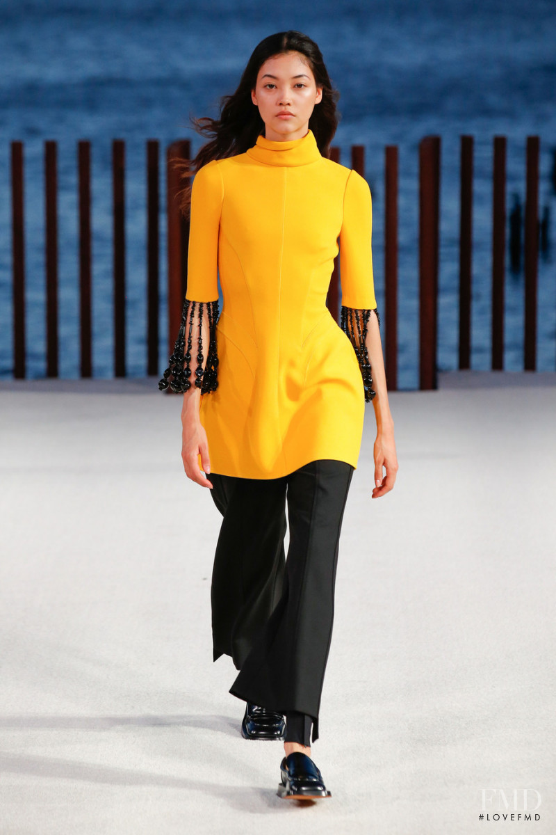 Mika Schneider featured in  the Proenza Schouler fashion show for Spring/Summer 2022