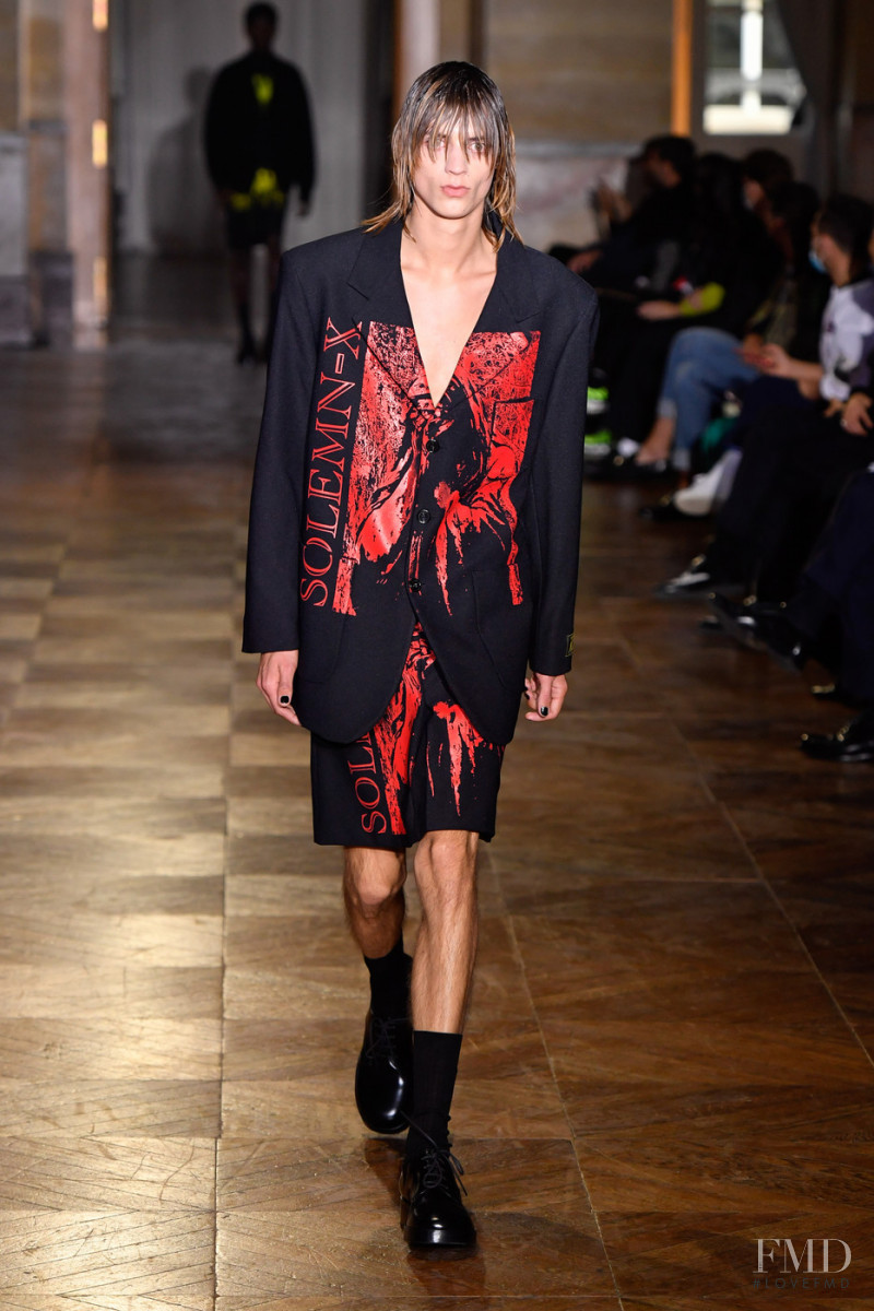 Konrad Bauer featured in  the Raf Simons fashion show for Spring/Summer 2022