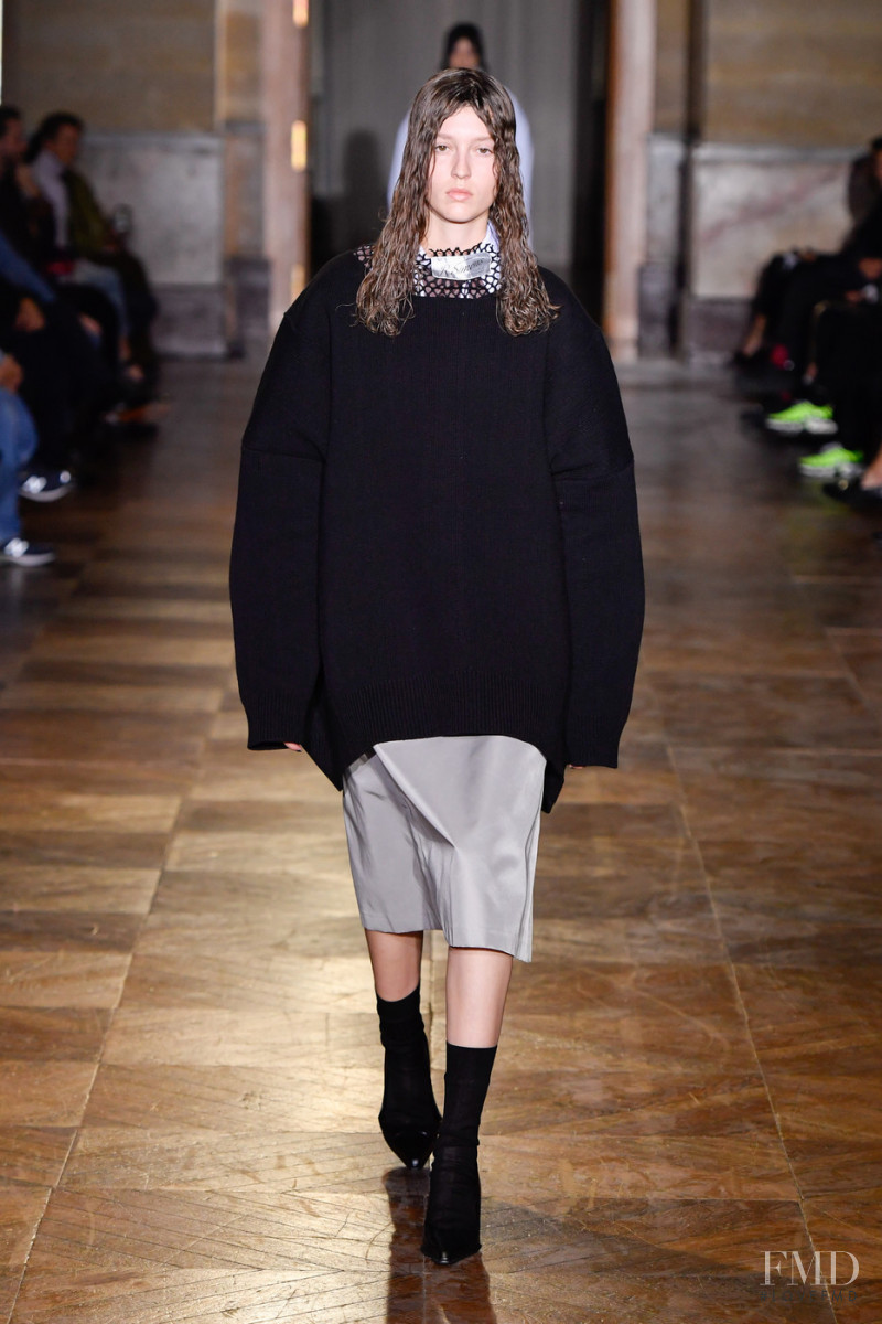 Stinne Trappeniers featured in  the Raf Simons fashion show for Spring/Summer 2022