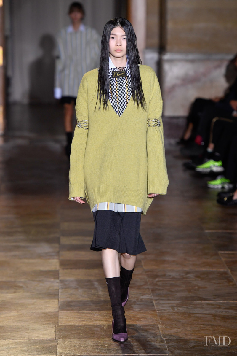 Sherry Shi featured in  the Raf Simons fashion show for Spring/Summer 2022