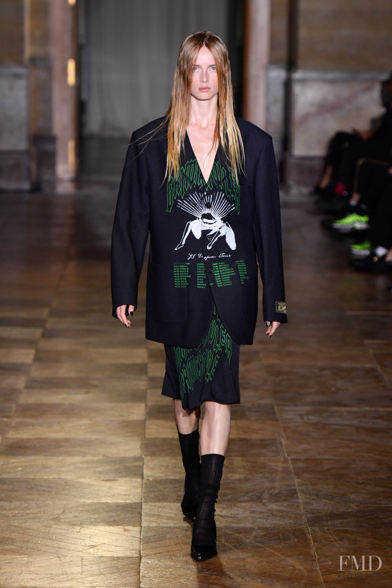 Rianne Van Rompaey featured in  the Raf Simons fashion show for Spring/Summer 2022