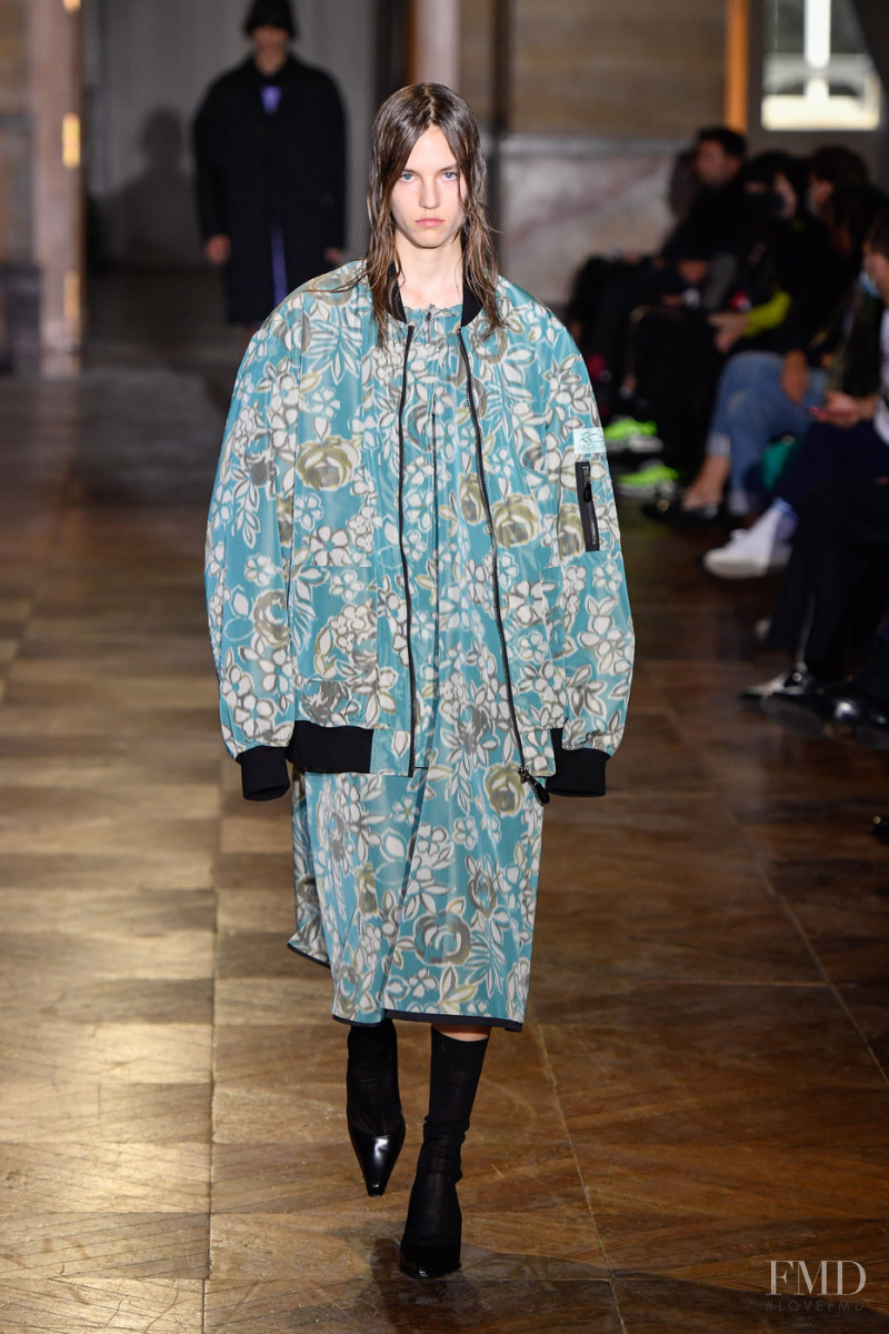 Gwen Weijers featured in  the Raf Simons fashion show for Spring/Summer 2022