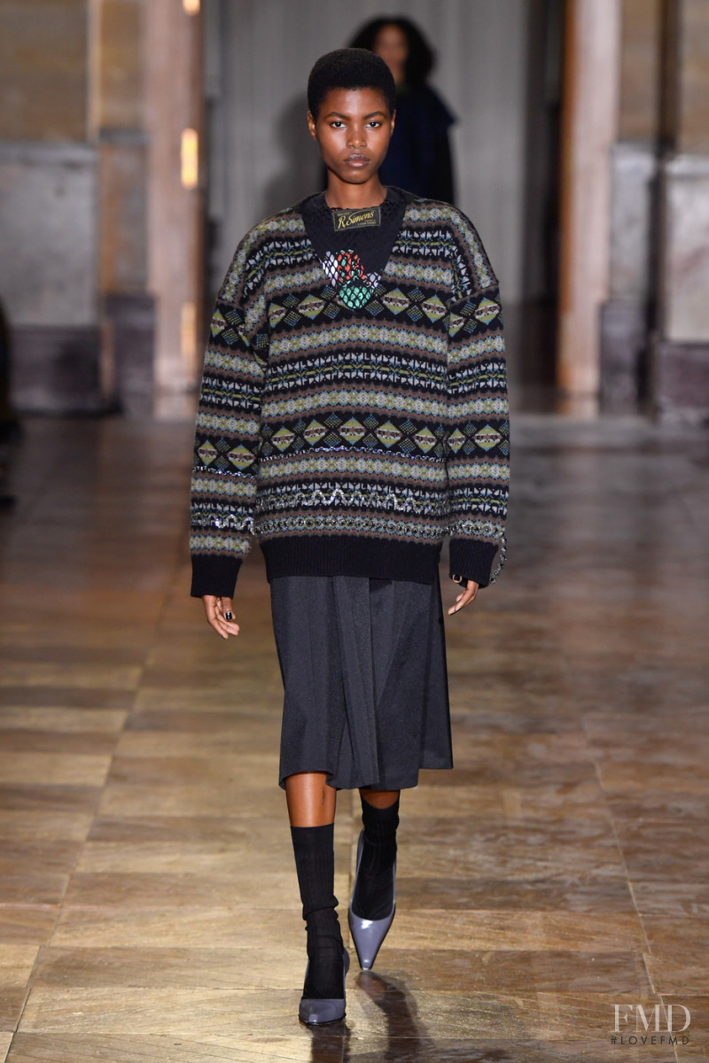 Victoria Fawole featured in  the Raf Simons fashion show for Spring/Summer 2022