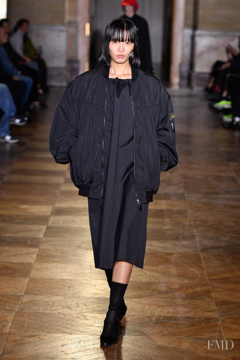 Amane Taniguchi featured in  the Raf Simons fashion show for Spring/Summer 2022