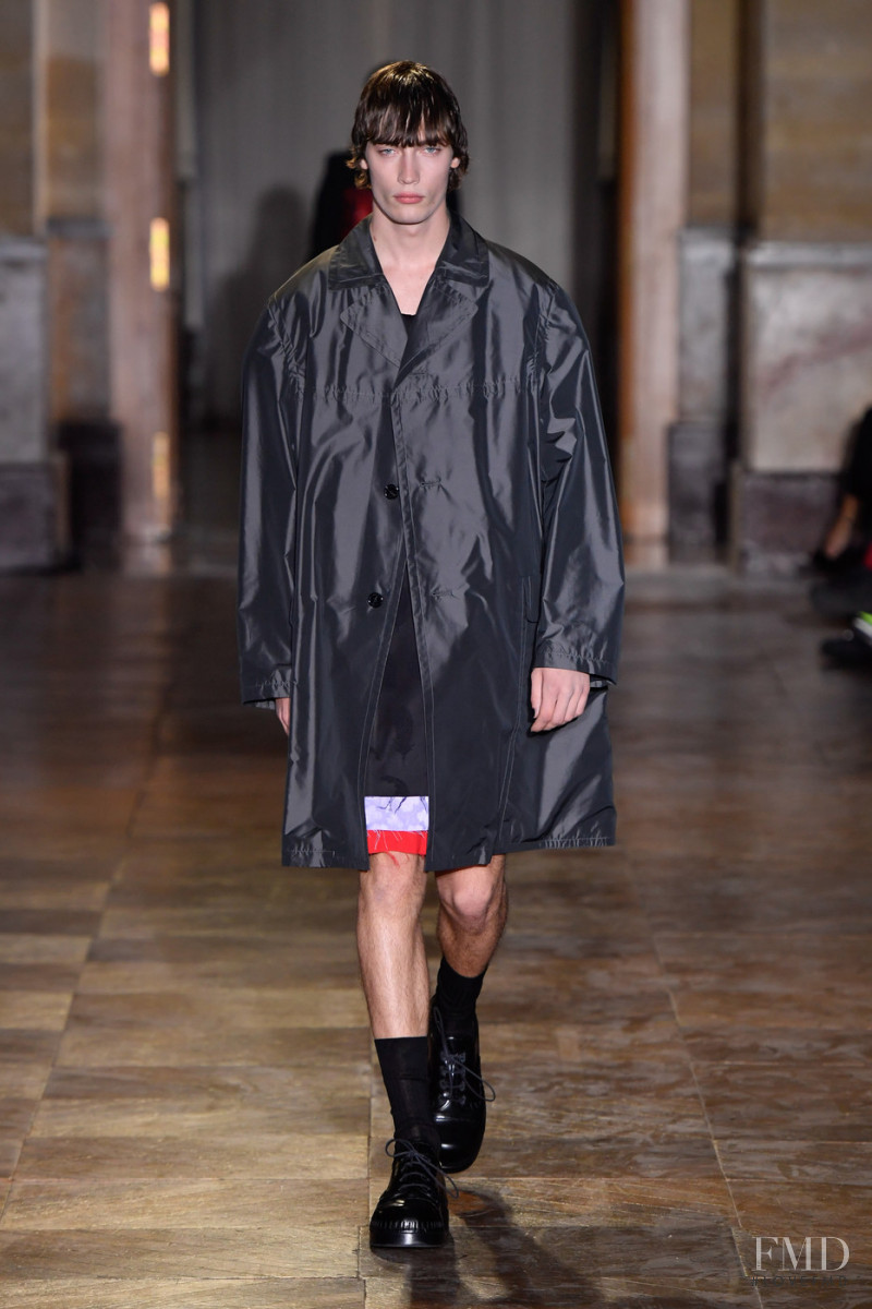 Freek Iven featured in  the Raf Simons fashion show for Spring/Summer 2022