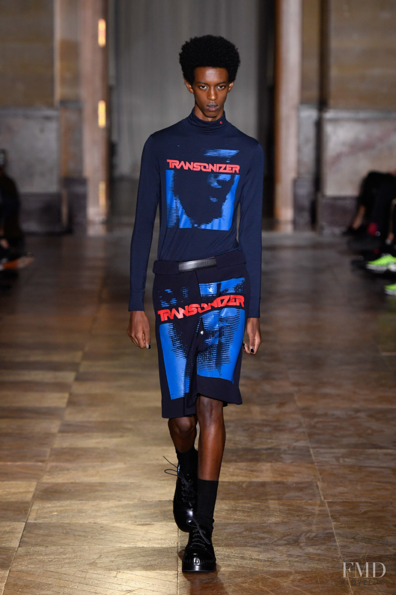 Craig Shimirimana featured in  the Raf Simons fashion show for Spring/Summer 2022
