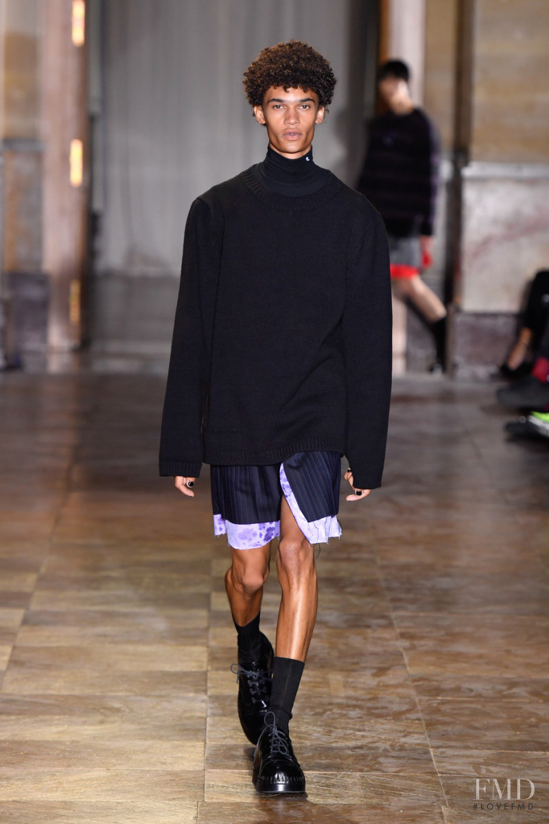 Lenny Diaw featured in  the Raf Simons fashion show for Spring/Summer 2022