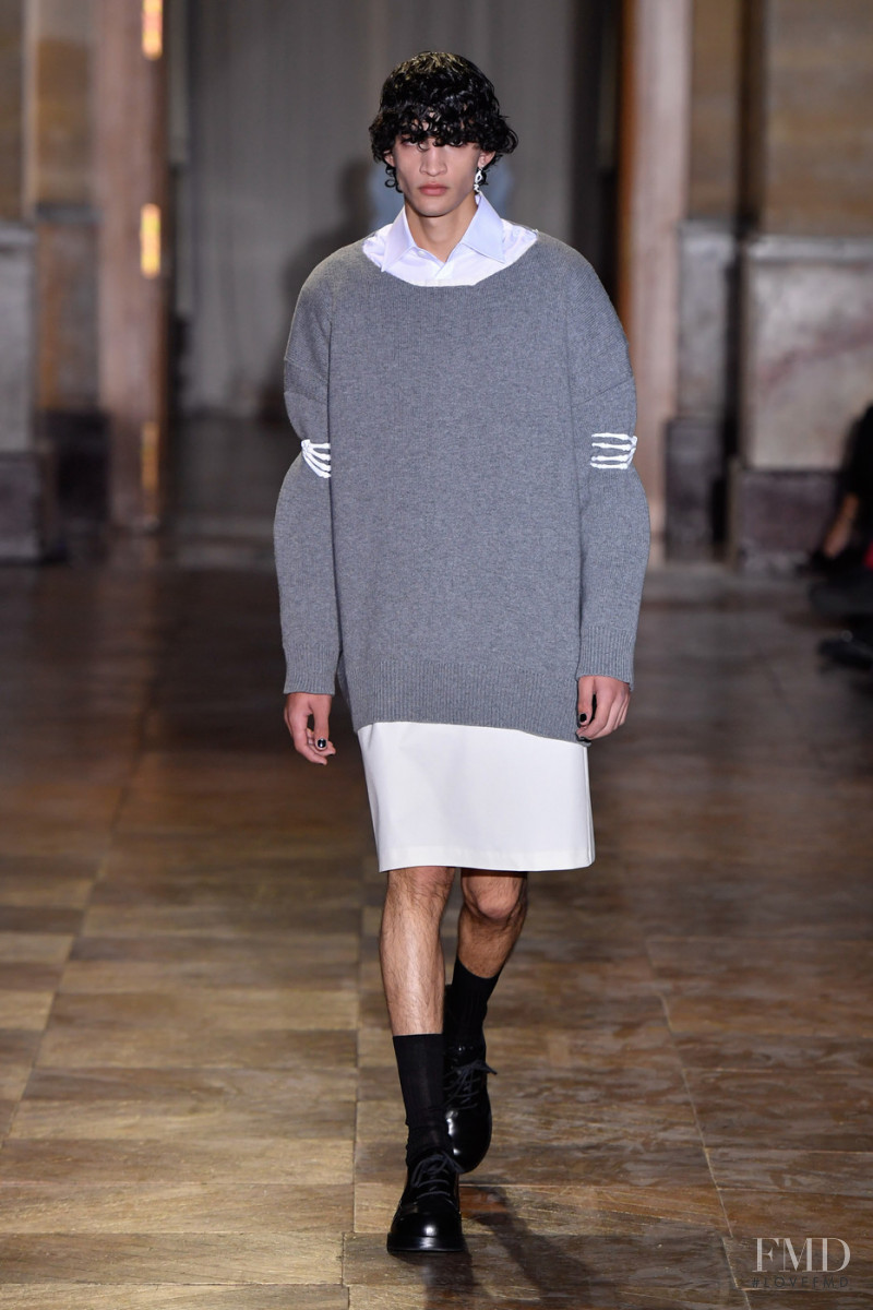 Haroon Sherzad featured in  the Raf Simons fashion show for Spring/Summer 2022