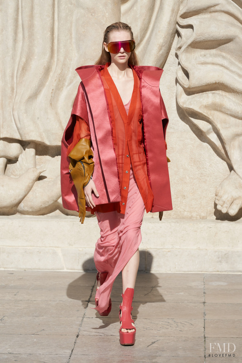 Viktoria Lulko featured in  the Rick Owens fashion show for Spring/Summer 2022