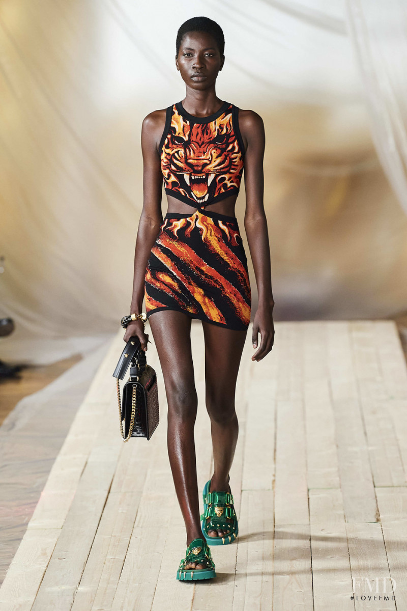 Arame Sall featured in  the Roberto Cavalli fashion show for Spring/Summer 2022