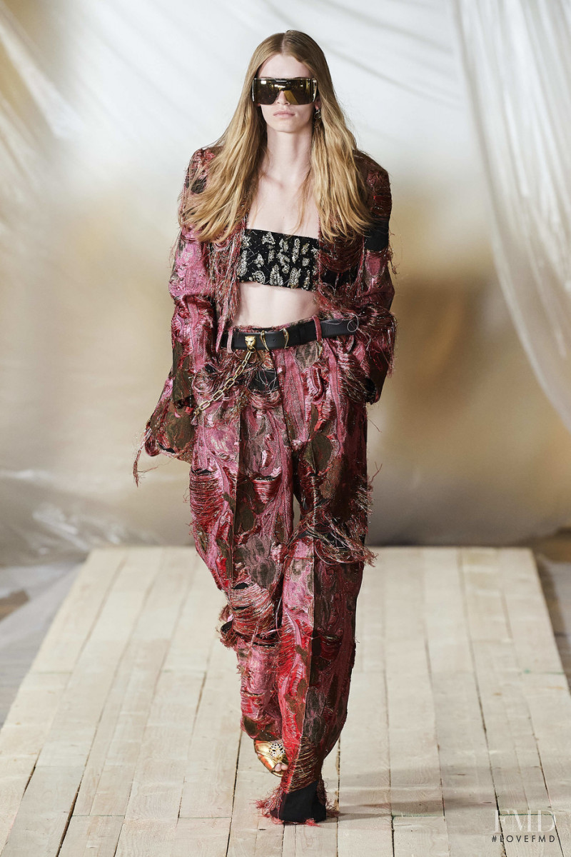 Alexa Zabriskie featured in  the Roberto Cavalli fashion show for Spring/Summer 2022