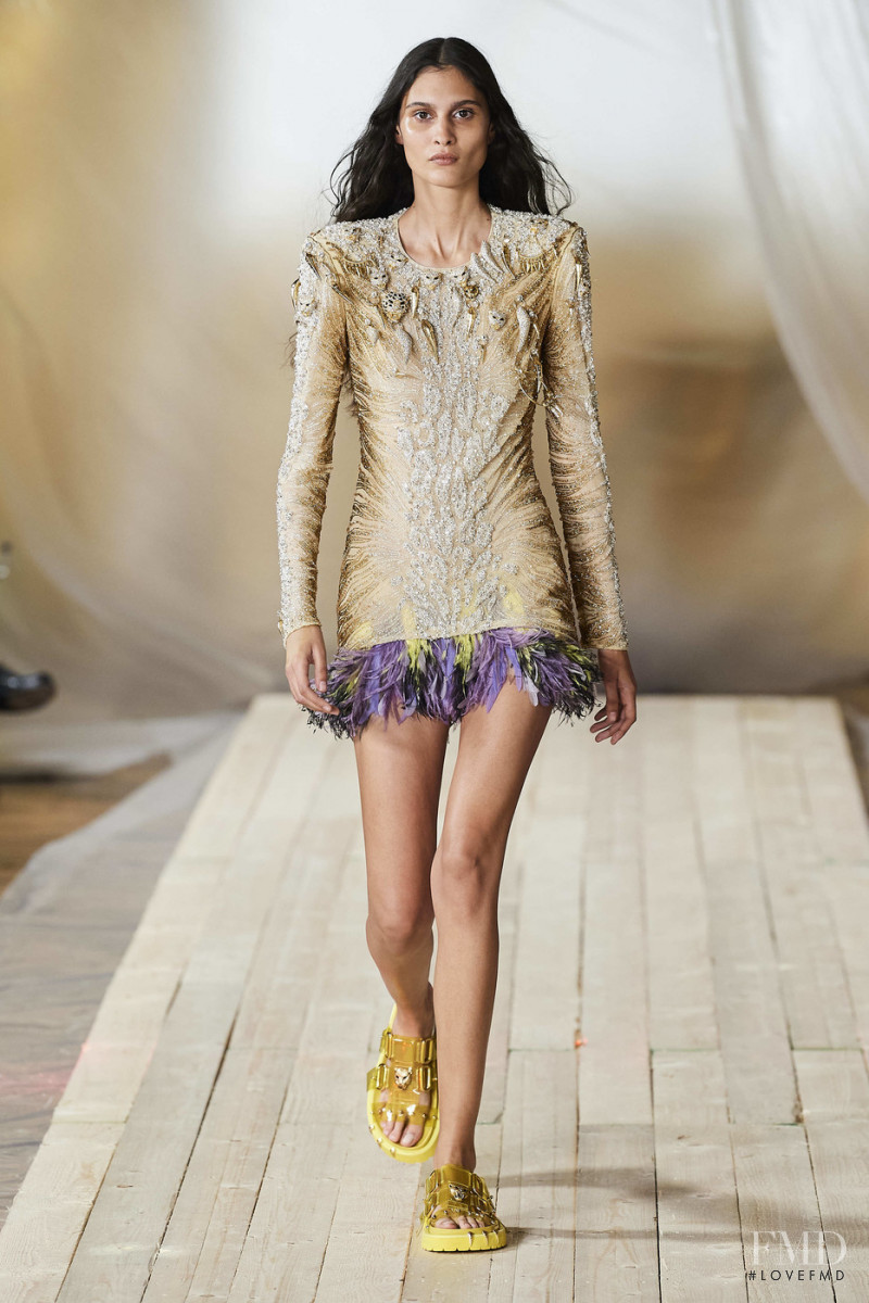 Gaia Renda featured in  the Roberto Cavalli fashion show for Spring/Summer 2022