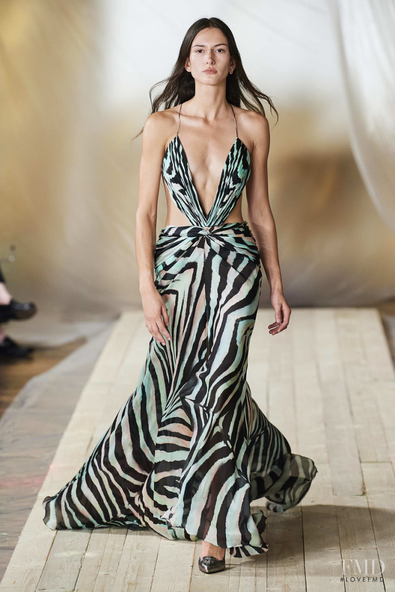 Chai Maximus featured in  the Roberto Cavalli fashion show for Spring/Summer 2022