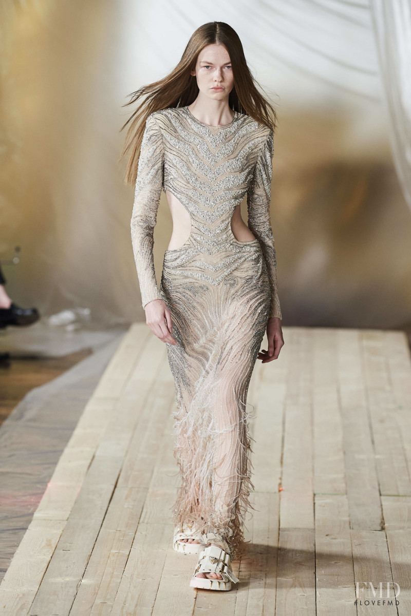 Kaja Wojakowska featured in  the Roberto Cavalli fashion show for Spring/Summer 2022