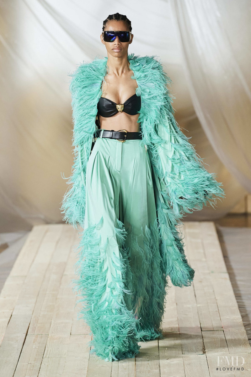 Danielle Austin featured in  the Roberto Cavalli fashion show for Spring/Summer 2022