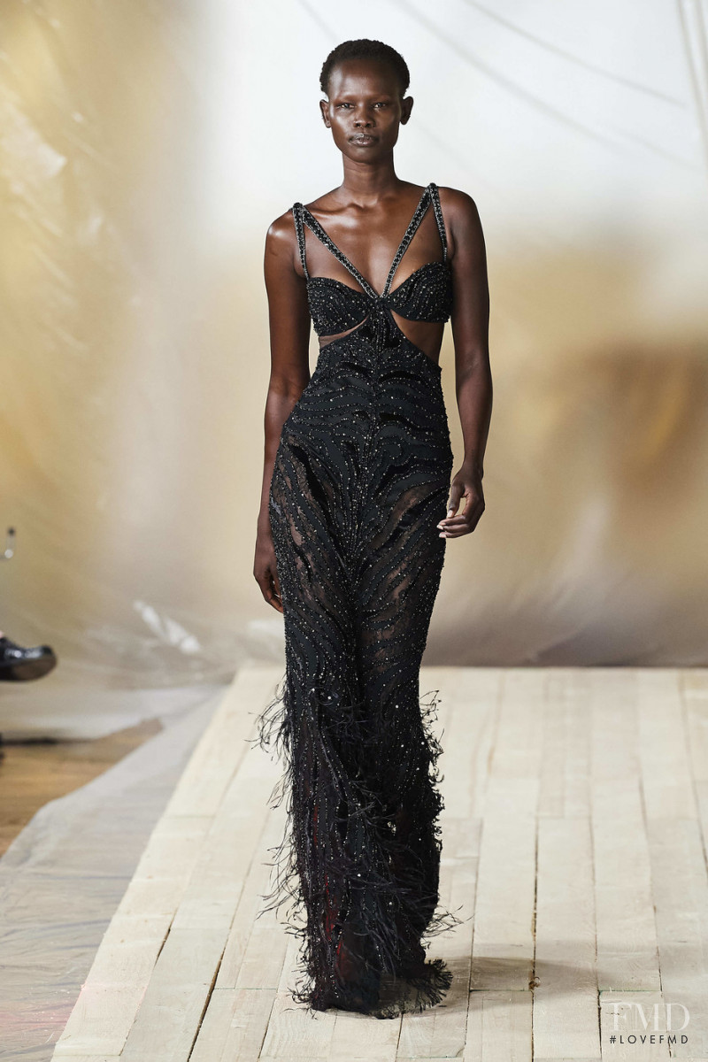 Shanelle Nyasiase featured in  the Roberto Cavalli fashion show for Spring/Summer 2022