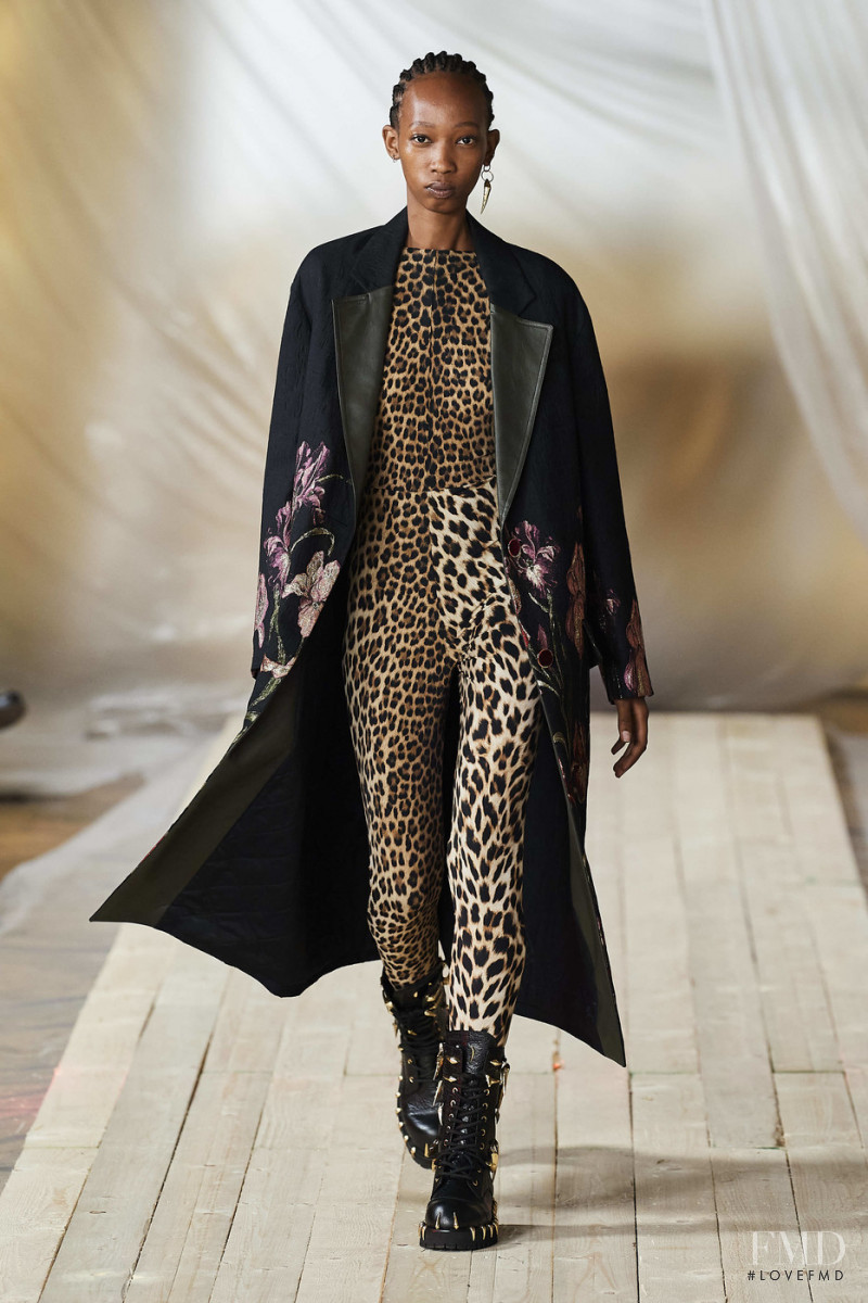 Sindy Ineza featured in  the Roberto Cavalli fashion show for Spring/Summer 2022