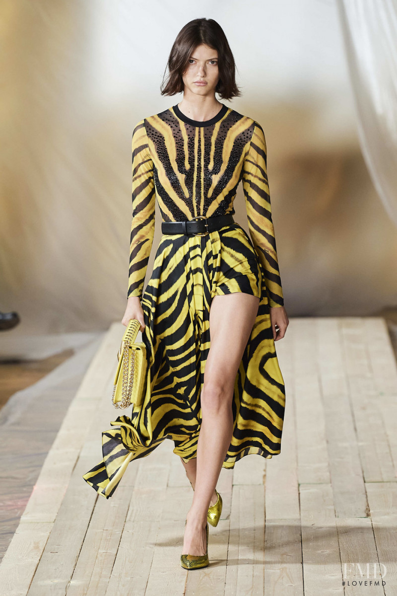 Valerie Scherzinger featured in  the Roberto Cavalli fashion show for Spring/Summer 2022