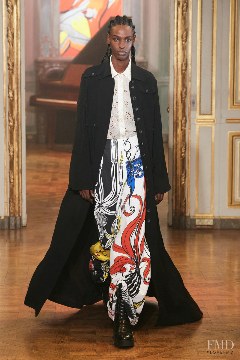 Jibriil Ollow featured in  the Rochas fashion show for Spring/Summer 2022