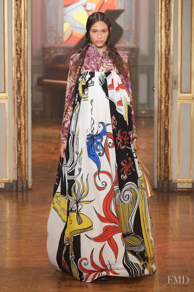 Catarina Guedes featured in  the Rochas fashion show for Spring/Summer 2022