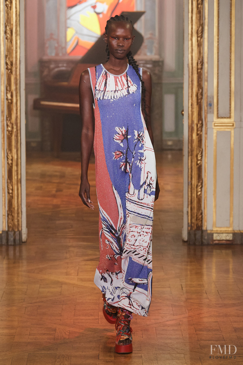 Shanelle Nyasiase featured in  the Rochas fashion show for Spring/Summer 2022