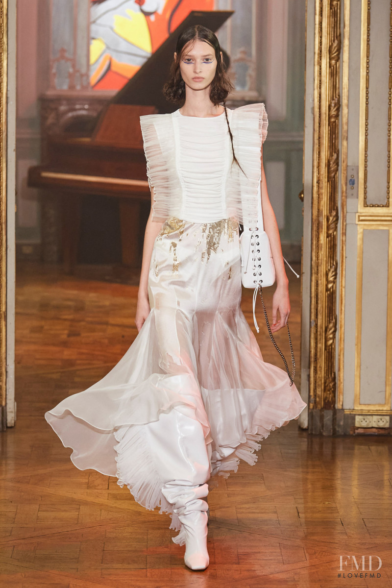Yuliya Bezryadina featured in  the Rochas fashion show for Spring/Summer 2022