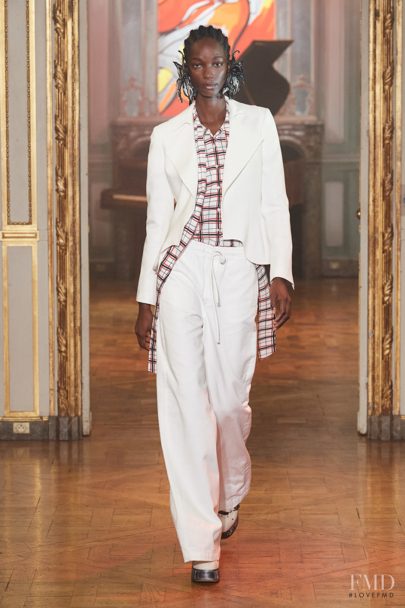 Shade Akinbobola featured in  the Rochas fashion show for Spring/Summer 2022