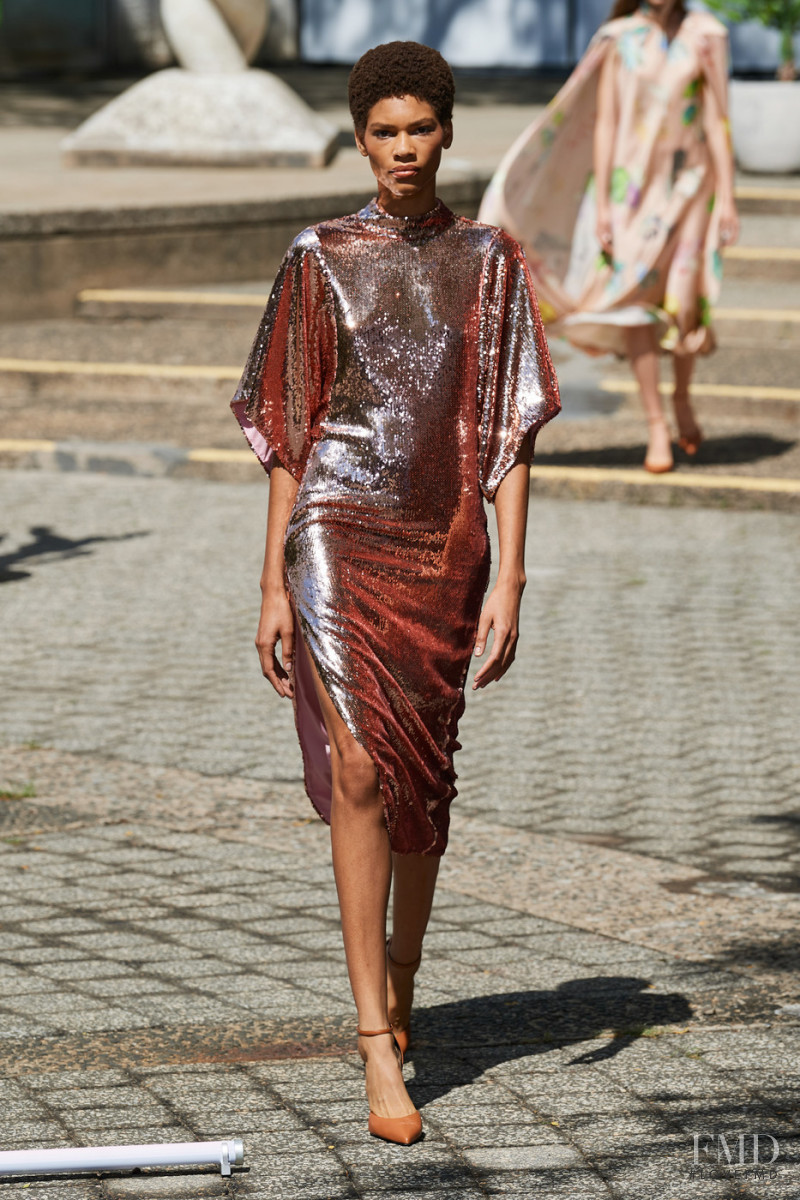 Minnie Warren featured in  the Rodarte fashion show for Spring/Summer 2022