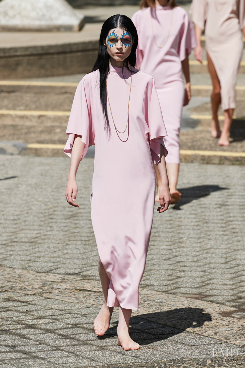 Sedona Legge featured in  the Rodarte fashion show for Spring/Summer 2022