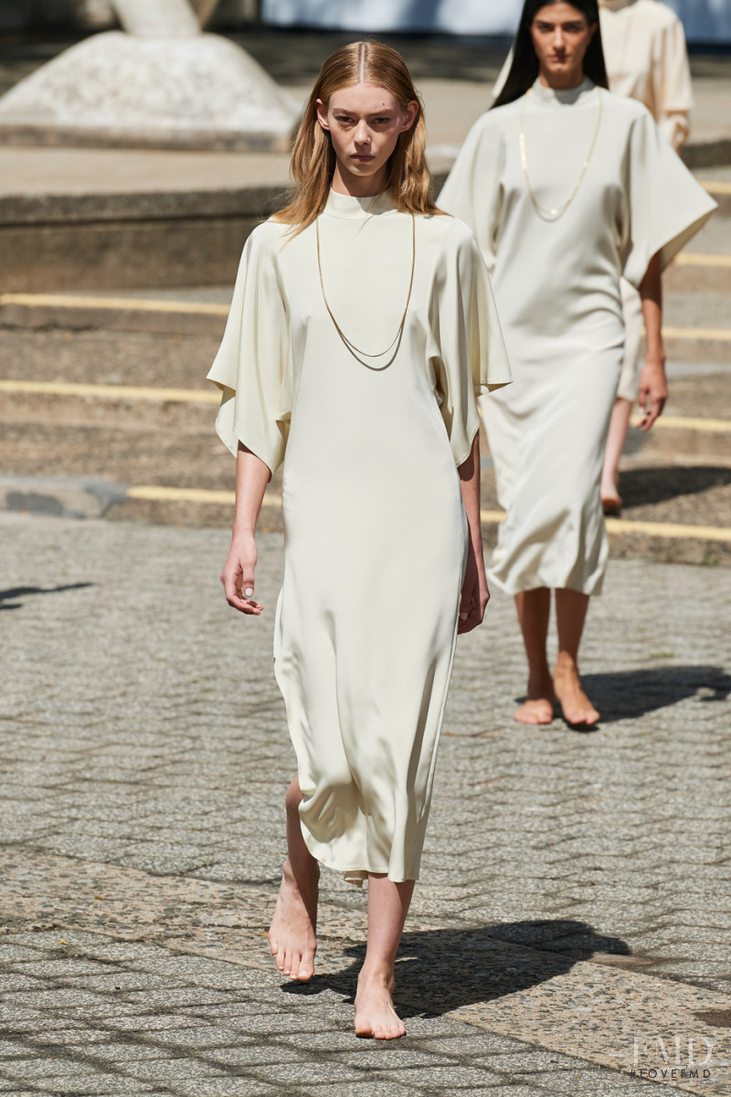 Ondria Hardin featured in  the Rodarte fashion show for Spring/Summer 2022
