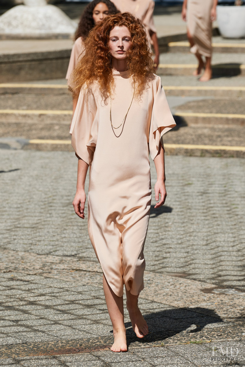 Clementine Balcaen featured in  the Rodarte fashion show for Spring/Summer 2022