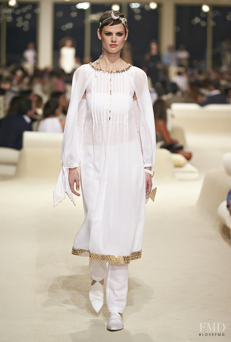Saskia de Brauw featured in  the Chanel fashion show for Resort 2015