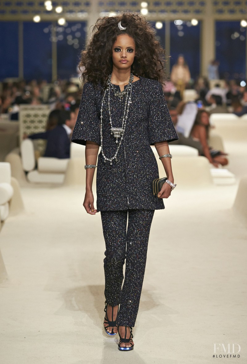 Malaika Firth featured in  the Chanel fashion show for Resort 2015
