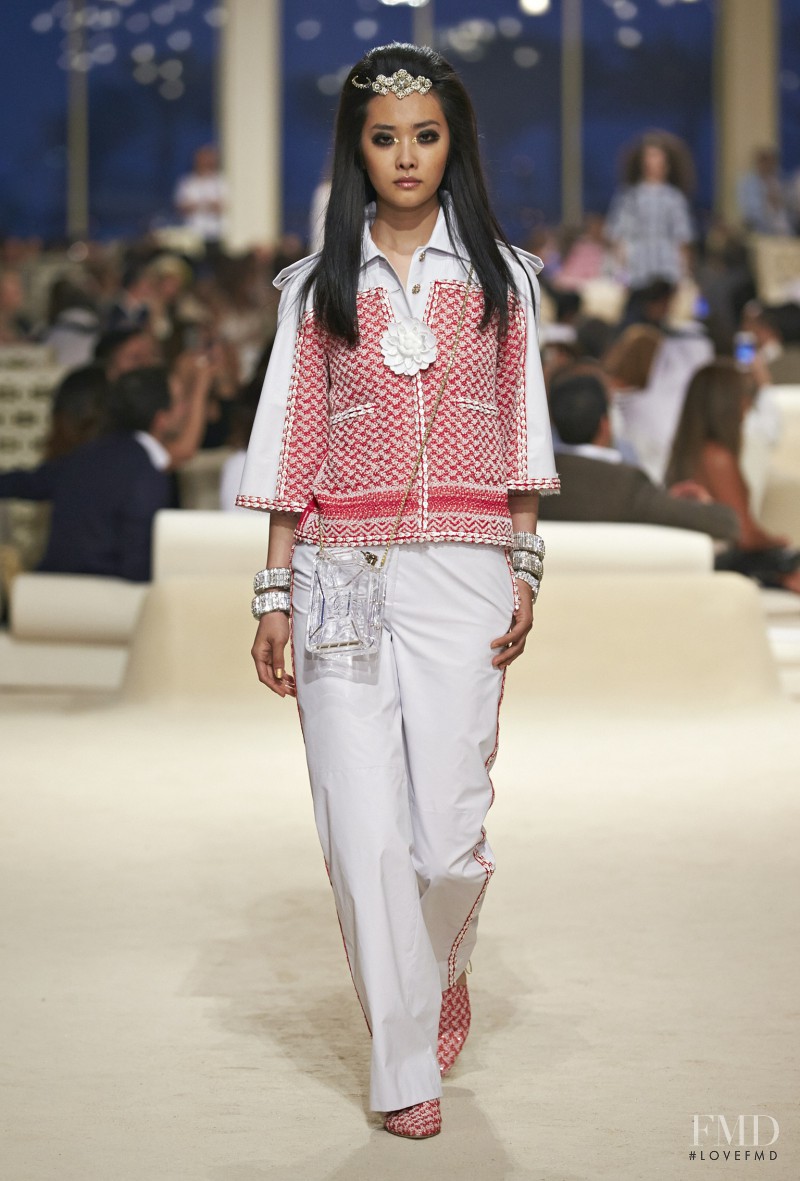 Ji Young Kwak featured in  the Chanel fashion show for Resort 2015