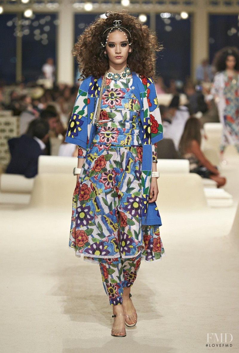 Mona Matsuoka featured in  the Chanel fashion show for Resort 2015
